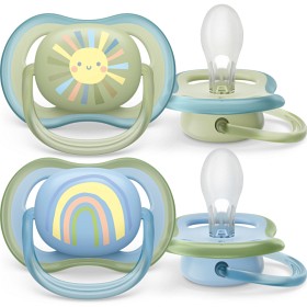 Bild på Philips Avent Ultra Air napp 0-6 månader Ljusblå/Grön 2-pack