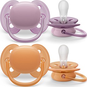 Bild på Philips Avent Ultra Soft napp 6-18 mån Orange/Lila