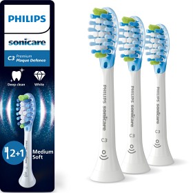 Bild på Philips Sonicare C3 Premium Plaque Defence borsthuvuden, Vita, 2+1-pack, HX9043/88