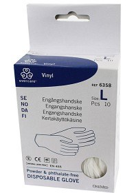 Bild på Evercare Plasthandske Vinyl Large 5 par