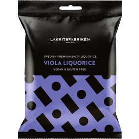 Bild på Lakritsfabriken Premium White Salty Violet Liquorice 100 g