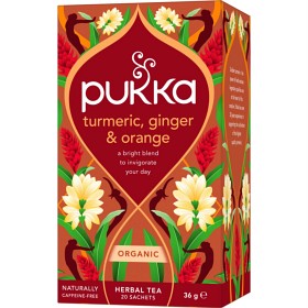 Bild på Pukka Turmeric, Ginger & Orange 20 tepåsar