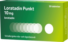 Bild på Loratadin Punkt, tablett 10 mg 30 st