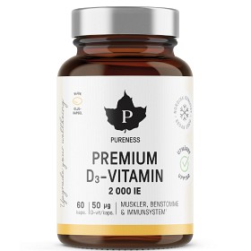 Bild på Pureness Premium D3-Vitamin 50 µg 60 kapslar
