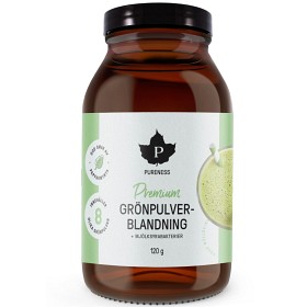 Bild på Pureness Premium Grönpulverblanding + mjölksyrabakterier 120 g