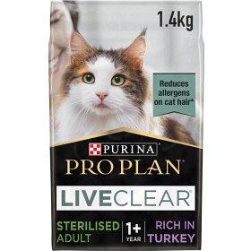 Bild på Purina Pro Plan LiveClear Sterilised Adult 1+ år 1,4 kg