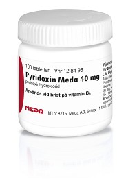Bild på Pyridoxin Meda, tablett 40 mg 100 st