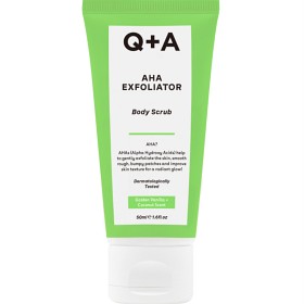 Bild på Q+A AHA Exfoliator Body Scrub Travel Size 50 ml