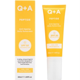 Bild på Q+A Peptide Renewing Face Sunscreen SPF 50, 50 ml