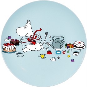 Bild på Rätt Start Mumin Picknick Flat tallrik ljusblå