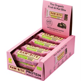 Bild på RawBite Protein Crunchy Almond frukt- & nötbar 12 st