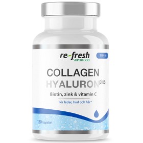 Bild på Re-fresh Superfood Collagen Hyaluron Plus 120 kapslar