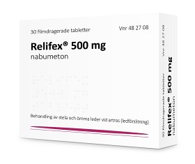 Bild på Relifex, filmdragerad tablett 500 mg Ebb Medical AB 30 st