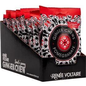 Bild på Renée Voltaire Ginger Chews Pomegranate 120 g x 10 st