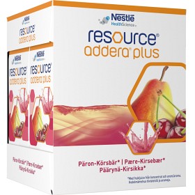 Bild på Resource Addera Plus Päron-Körsbär, drickfärdigt kosttillägg 4 x 200 ml