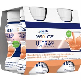 Bild på Resource Ultra, icke komplett kosttillägg, hasselnöt 4 x 125 ml