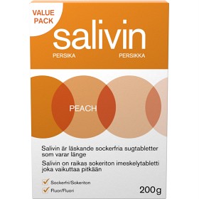 Bild på Salivin Sugtabletter Peach 200 g