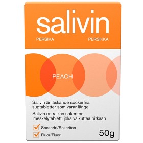 Bild på Salivin sugtabletter Peach 50 g