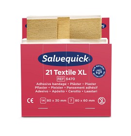 Bild på Salvequick Textilplåster XL refill 6x21 st