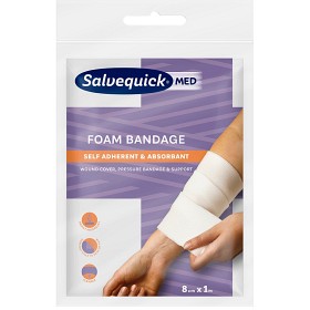 Bild på SalvequickMED Foam Bandage 8cm x 1m