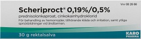 Bild på Scheriproct rektalsalva 0,19%/0,5% 30 g