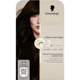 Bild på Schwarzkopf Creme Supreme 3-0 Natural Black Brown
