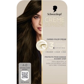 Bild på Schwarzkopf Creme Supreme 4-0 Natural Dark Brown