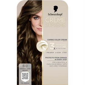 Bild på Schwarzkopf Creme Supreme 6-0 Natural Light Brown