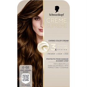 Bild på Schwarzkopf Creme Supreme 6-68 Light Caramel Brown