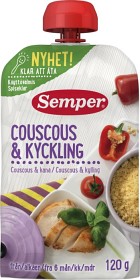 Bild på Semper Ätklar Couscous & Kyckling 6M 120 g