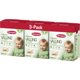 Bild på Semper Fullkornsvälling med havre drickfärdig 12M 3x200 ml