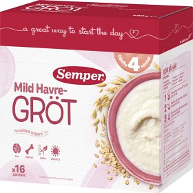 Bild på Semper Havregröt Mild & Naturell 4M 480 g
