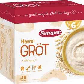 Bild på Semper Havregröt Mild & Naturell 6M 480 g