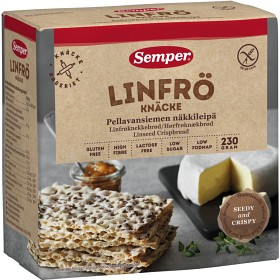 Bild på Semper Linfröknäcke knäckebröd 230 g