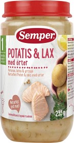Bild på Semper Potatis & Lax med Örter 12M 235 g
