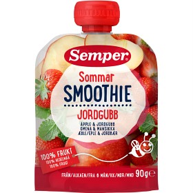 Bild på Semper Sommar Smoothie Äpple och Jordgubb 6M 90 g