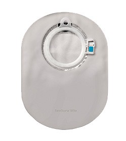 Bild på SenSura Mio Click 2-delspåse sluten Midi, neutralt grå, insp.lucka, ring 50 mm 30 st