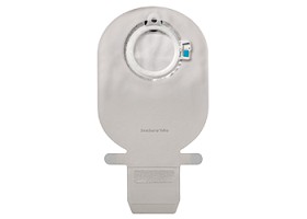 Bild på SenSura Mio Click 2-delspåse tömbar Midi, neutralt grå, insp.lucka, ring 60 mm 30 st