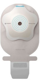 Bild på SenSura Mio Convex Flip 1-dels tömbar, Midi grå, insp.lucka, först hål 30-50 mm 10 st