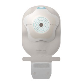 Bild på SenSura Mio Convex Flip 1-dels tömbar, Maxi, grå, uppklippbart hål 10-40 mm 10 st