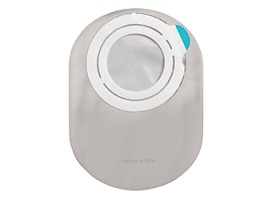 Bild på SenSura Mio Flex 2-delspåse sluten, Midi, neutralt grå, insp.lucka, krage 50 mm 30 st