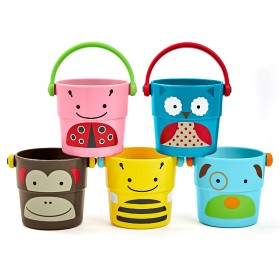 Bild på Skip Hop Zoo Badleksak Hinkar 5-pack