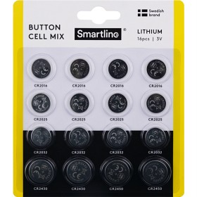 Bild på Smartline Button Cell Lithium Mix 16-pack