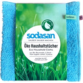 Bild på Sodasan Disk- och städtrasa ekologisk bomull 2-pack