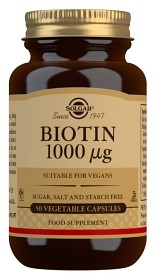 Bild på Solgar Biotin 1000 mcg 50 kapslar