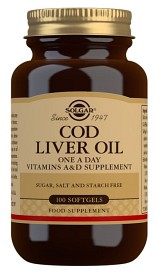 Bild på Solgar Torskleverolja 100 kapslar