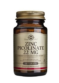 Bild på Solgar Zinc Picolinate 22 mg 100 tabletter