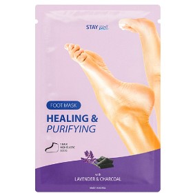 Bild på Stay Well Healing & Purifying Foot Mask Charcoal