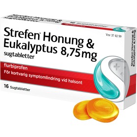 Bild på Strefen Honung & Eukalyptus, sugtablett 8,75 mg 16 st