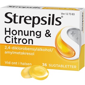 Bild på Strepsils Honung & Citron, sugtablett 36 st